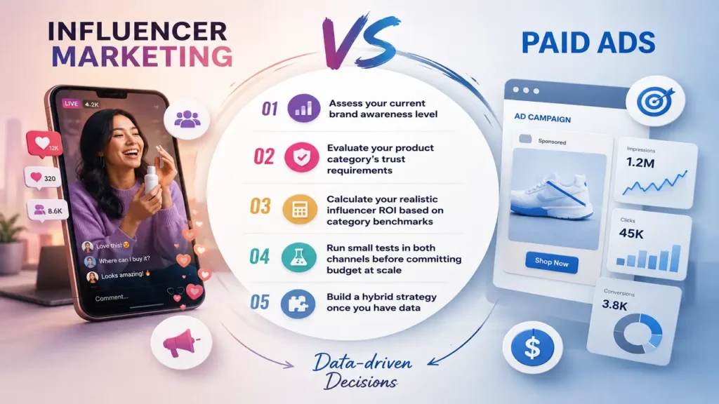 How to Decide Between Influencer Marketing and Paid Ads for Your Brand