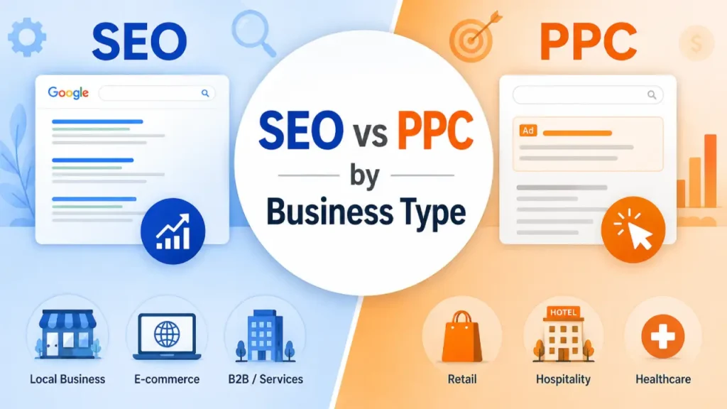 SEO vs PPC by Business Type