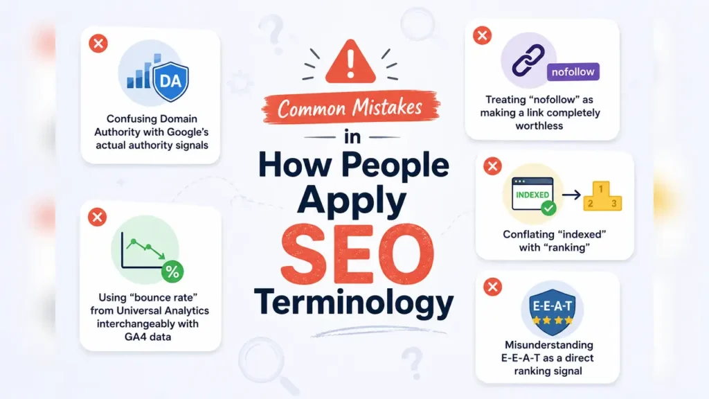 Common Mistakes in How People Apply SEO Terminology